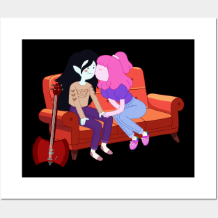 Marceline and Bubblegum Bubbline Posters and Art